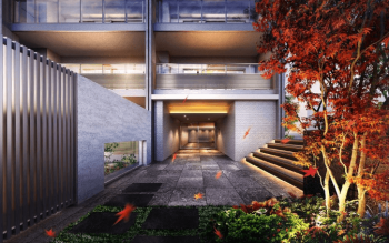 クリオ藤沢善行グランヒルコート　エントエランスアプローチ完成予想図