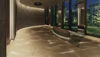 パークタワー大阪天満橋　アクアロビー完成予想CG