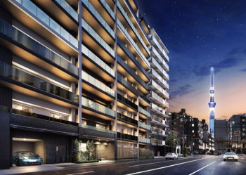 ブリシア浅草II　外観 エントランスアプローチ完成予想図