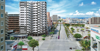 プレサンスロジェおもろまちレーヴ　外観完成予想CG