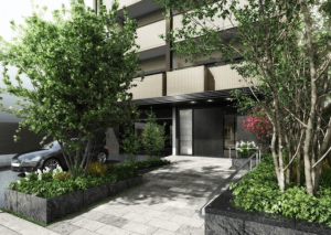 レ・ジェイド タイムズコア川越　エントランスアプローチ完成予想図