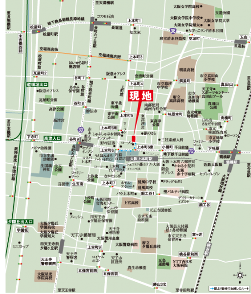 ファイル:現地案内図 上本町161027.png