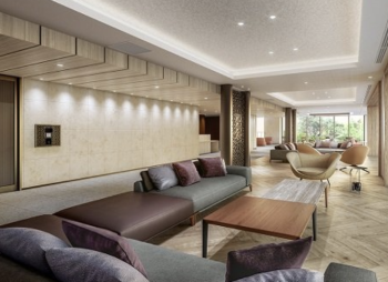 Brillia（ブリリア） Tower 聖蹟桜ヶ丘 BLOOMING RESIDENCE　エントランスラウンジ完成予想CG