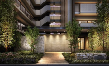 バンベール高畑　エントエランスアプローチ完成予想図