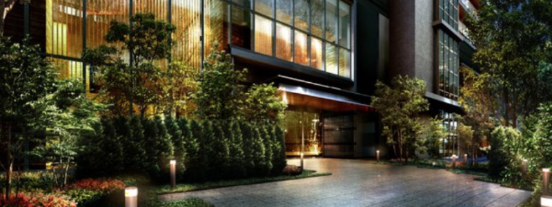 ファイル:プラウドタワー仙台晩翠通サウス セントラルタワー エントランスアプローチ完成予想図.png