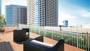 サンウッドウエリス品川御殿山　屋上テラス完成予想図