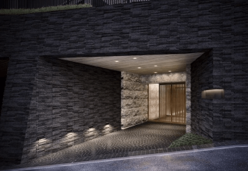 サンウッド神楽坂　エントランス完成予想CG