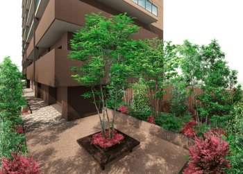 サンクレイドル草加III　広場完成予想図