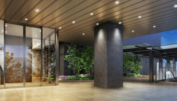 ブランズタワー羽衣　エントランス完成予想CG