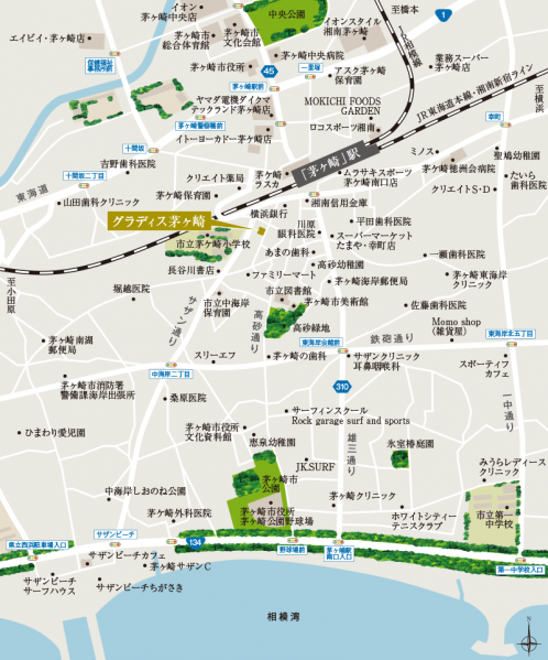 ファイル:グラディス茅ヶ崎周辺施設.png