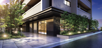 サーパス上乃木四丁目　エントランスアプローチ完成予想図