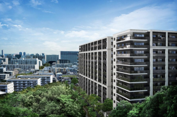 パークホームズ六本松フォレストクロス　外観完成予想CG