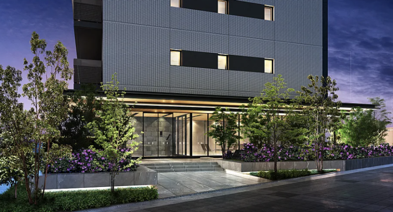 ファイル:ポレスター三山木駅前 エントエランスアプローチ完成予想図.png