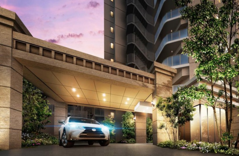 ファイル:リバーガーデン我孫子前 エントランスアプローチ完成予想図.png