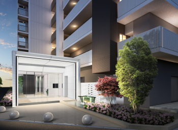 アルファステイツ城西公園II　エントランスアプローチ完成予想図