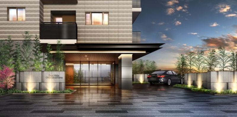 ファイル:デュオヒルズ大分中島 エントランスアプローチ完成予想図.png