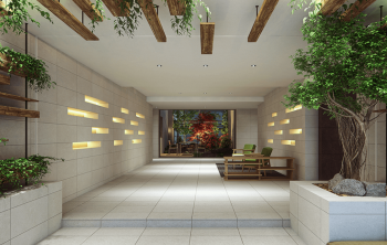 プレミスト本厚木　ガーデンコリドー完成予想CG