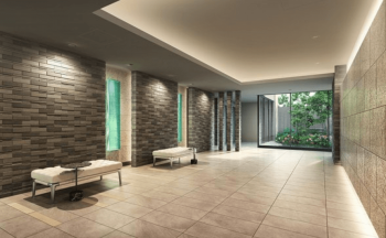 猿江恩賜公園レジデンス　エントランスホール完成予想図