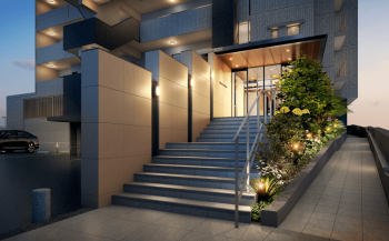 アルファスマート霧島　エントエランスアプローチ完成予想図