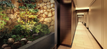 ザ・パークハウス 芦屋レジデンス　コートヤードガーデン・1階内廊下完成予想図