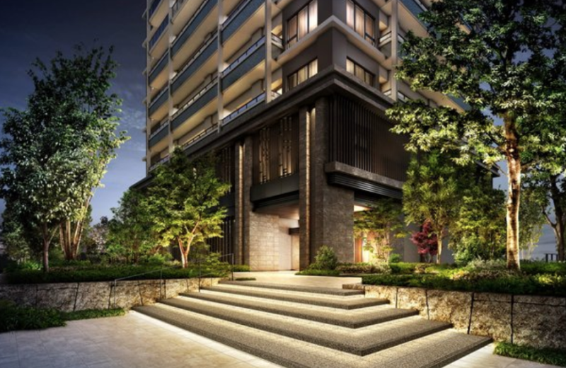 ファイル:シエリア大阪上町台パークタワー エントランスアプローチ完成予想CG.png