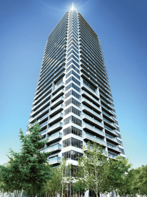 プレミストタワー新さっぽろ　外観完成予想図