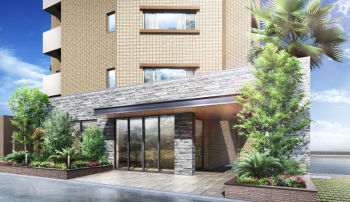 ルピアコート篠崎　エントランスアプローチ完成予想CG