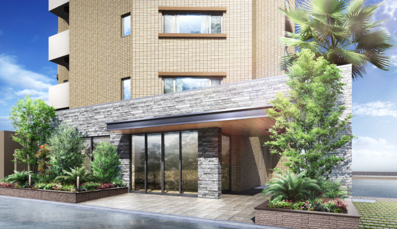 ファイル:ルピアコート篠崎 エントランスアプローチ完成予想CG.png