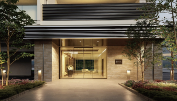 ドルチェヴィータ守口土居駅前　エントエランスアプローチ完成予想図