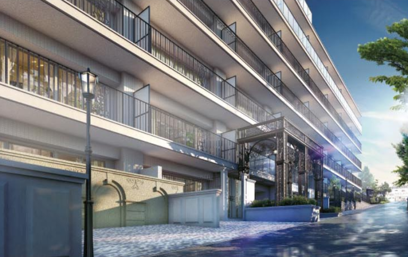 ファイル:バースシティ溝の口WEST 外観 エントランスアプローチ完成予想CG.png