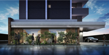 アルファガレリア本町通　エントランスアプローチ完成予想図