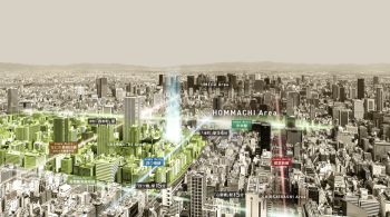 ファインレジデンス大阪本町　現地周辺写真CG合成