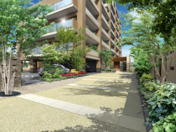 アメックス室見公園通り　アプローチ完成予想CG