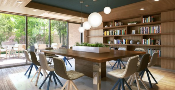 パークホームズ横浜本郷台リバーサイドヴィラ  ライブラリーラウンジ完成予想CG