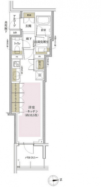 ファイル:プラウド新宿牛込柳町Lタイプ 30.96㎡.jpg