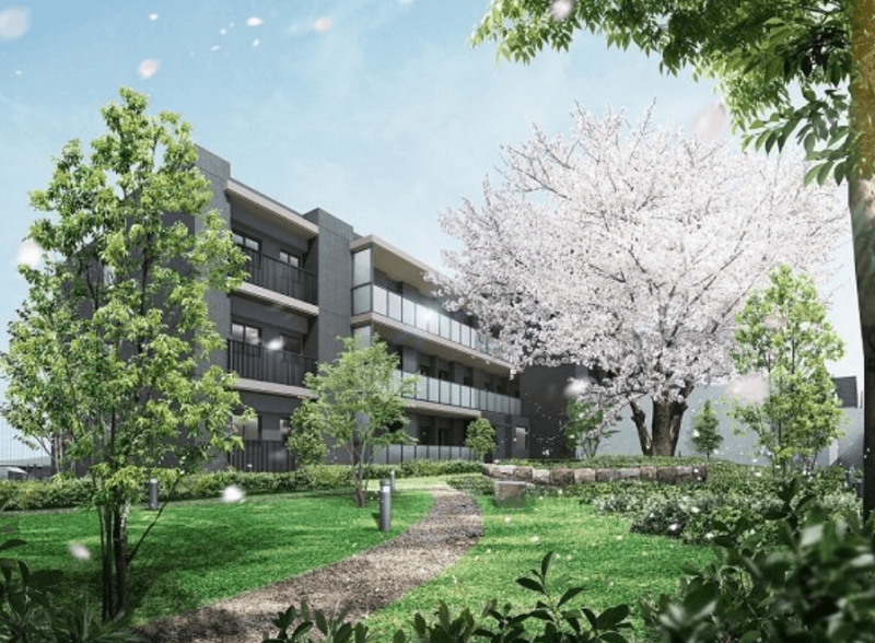 ファイル:プレディア瑞穂岳見町 櫻雅の庭 完成予想図.png