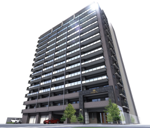 プレミア〈富山駅前〉レジデンス　外観完成予想図
