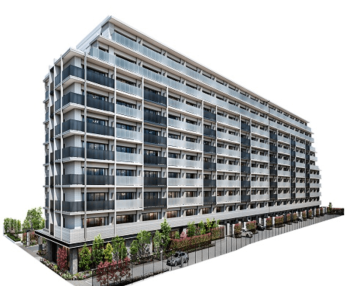 ローレルスクエア柏原　外観完成予想図1