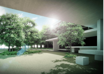 照葉ザ・タワー　自然とつながるガーデン完成予想CG