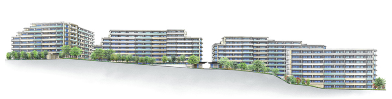 ファイル:シエリアシティ千里山 外観（全体）完成予想イラスト.png