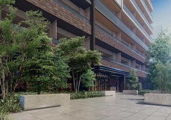 プレミスト立川　エントエランスアプローチ完成予想図