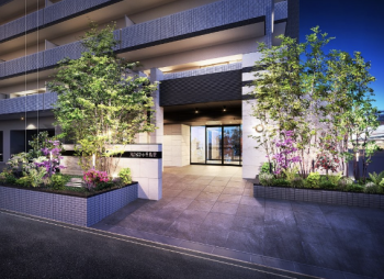 アルファスマート千鳥駅　エントエランスアプローチ完成予想図