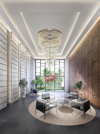 クレストラフィーネ板橋本町　エントランスホール完成予想CG