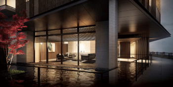 シエリア金沢広坂　エントランスアプローチ完成予想図