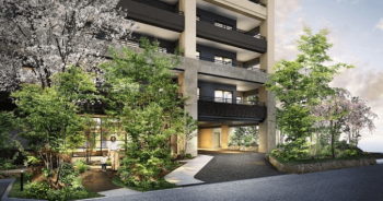 シティガーデン小倉中井　エントランスアプローチ完成予想図