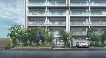 バンベール一宮レジデンス　エントランスアプローチ完成予想図