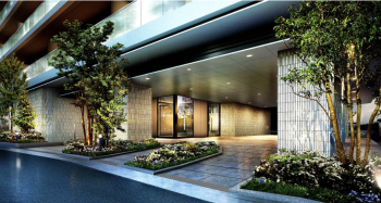 プレミアムレジデンス立川　エントエランスアプローチ完成予想図