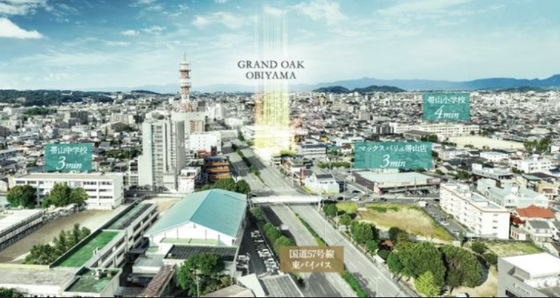 ファイル:グランドオーク帯山 周辺写真CG合成 .png