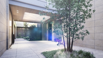 バンベール高畑　中庭&パティオ完成予想図&ギャラリー完成予想図