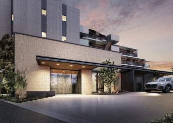 ローレルコート世田谷上北沢　エントエランスアプローチ完成予想図